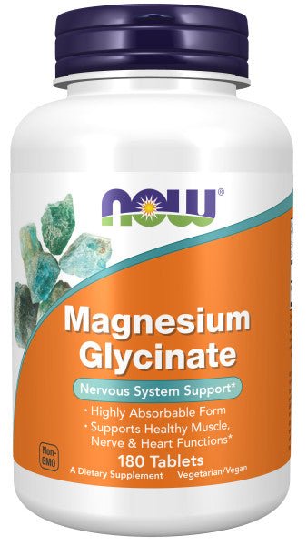 Now Magnesium Glycinate 200mg * 180 - A2D LIMITED @Ashbiz
