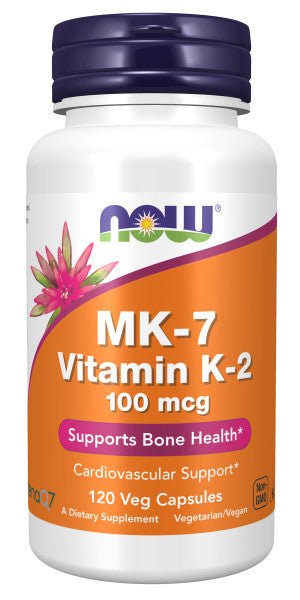 Now MK - 7 (Vitamin K2) 100mcg capsules * 120 - A2D LIMITED @Ashbiz