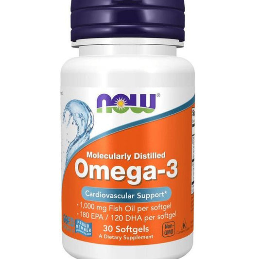 Now Omega - 3 Fish Oil 30's - A2D LIMITED @Ashbiz