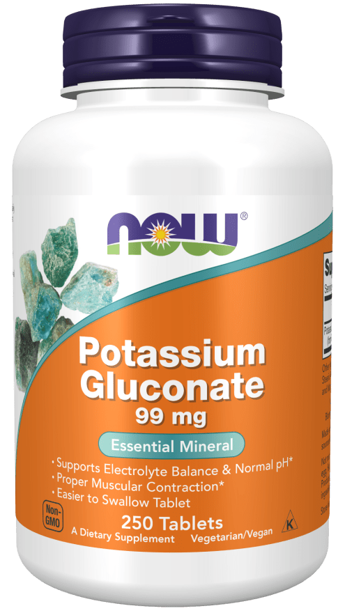 Now Potassium Gluconate 99mg Tablet 100's - A2D LIMITED @Ashbiz