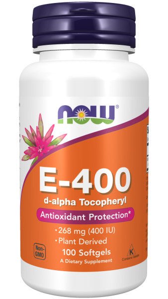 Now Vitamin E - 400 mg * 100 - A2D LIMITED @Ashbiz