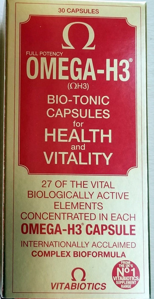 Omega - H3 Bio - Tonic Capsules * 30 - A2D LIMITED @Ashbiz