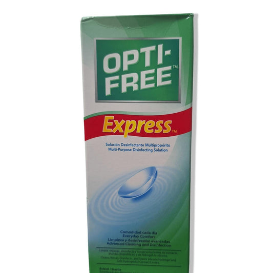 Opti - Free Express 355ml 12oz Contact Lens Solution - All - in - One Cleaning Solution - A2D LIMITED @Ashbiz