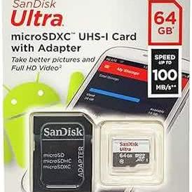 SanDisk Ultra 64GB microSDXC UHS - I Card with Adapter - A2D LIMITED @Ashbiz