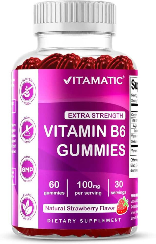 Vitamin B6 100mcg gummies 60's - A2D LIMITED @Ashbiz