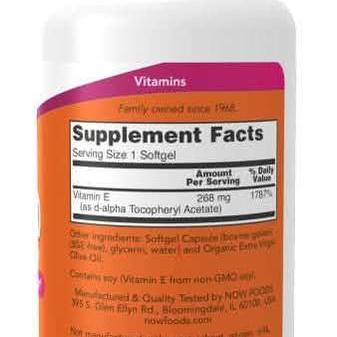 Vitamin E - 400 Supplement 50 Count (Now) - A2D LIMITED @Ashbiz