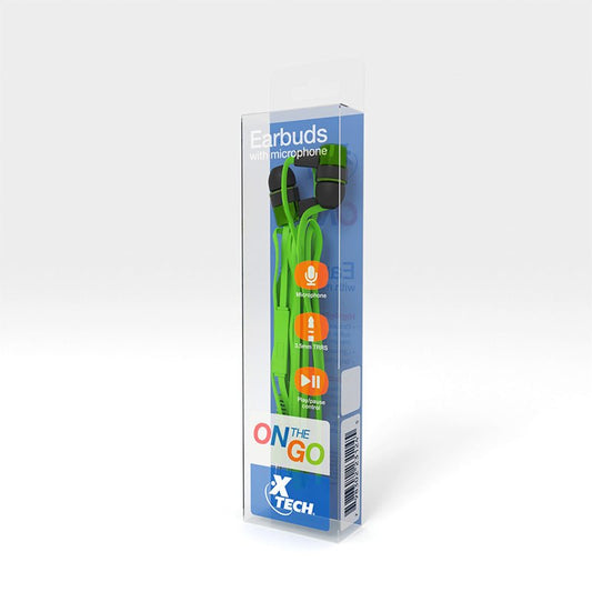 XTech On - The - Go Earbuds with Microphone XTG - 235 - A2D LIMITED @Ashbiz